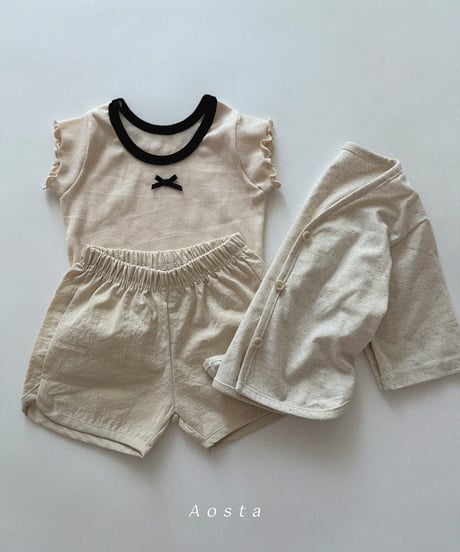 即納aosta Lip ribbon tee
