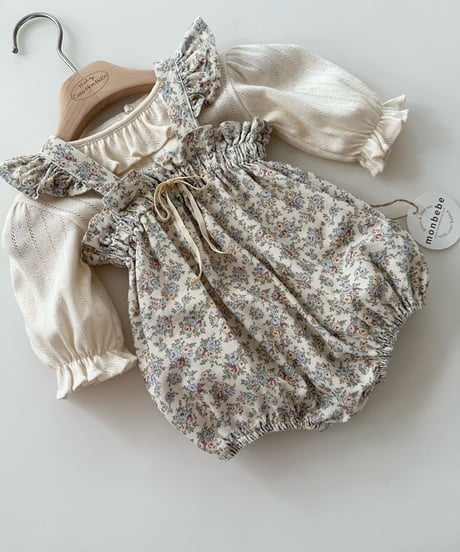 即納monbebe Flower frill suit