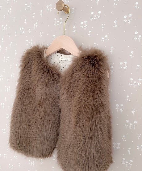 即納 mimi market fur vest