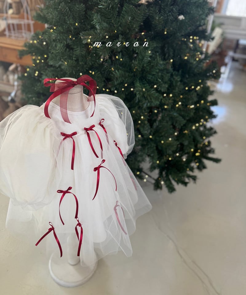 即納marron ribbon dress kids size | alli.