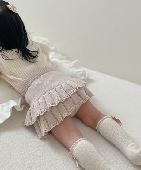 即納knit skirt