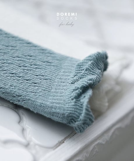 即納Doremi  eyelet high socks set