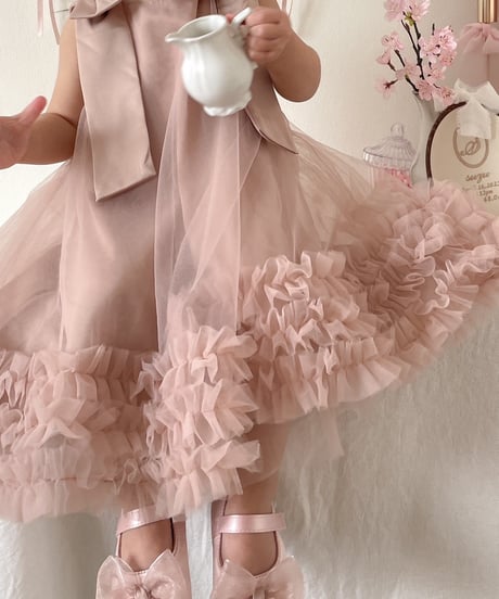 即納ribbon strap tutu dress
