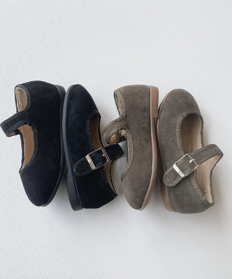 即納fake suede flat shoes