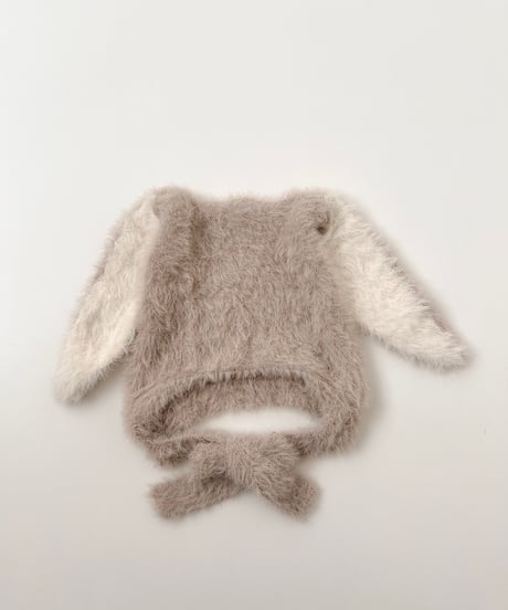 即納rabbit knit bonnet