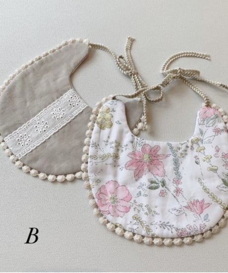 即納girl reversible bib