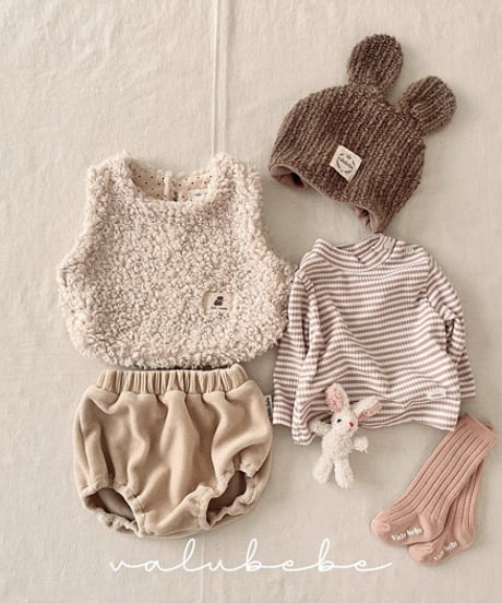 即納 valubebe Baby sheep vest(bebe)