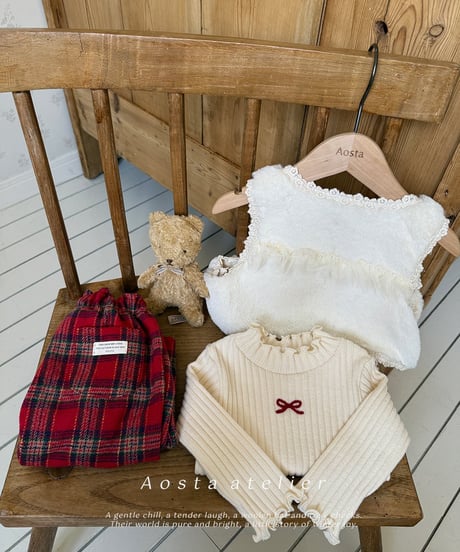 即納 aosta Fur open vest