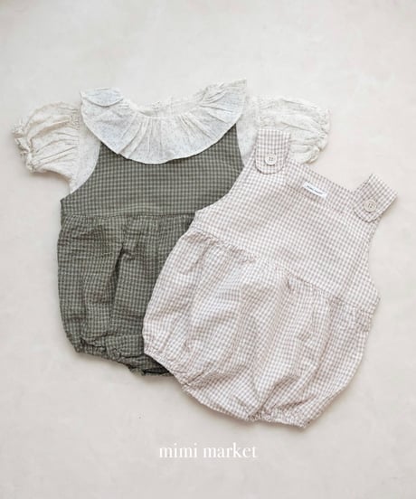 即納mimi market Ola check suit