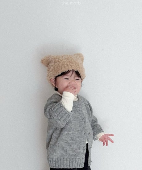 即納minirobe Buckle cat beanie