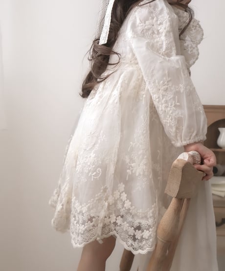 即納Lace Bouquet kids Dress