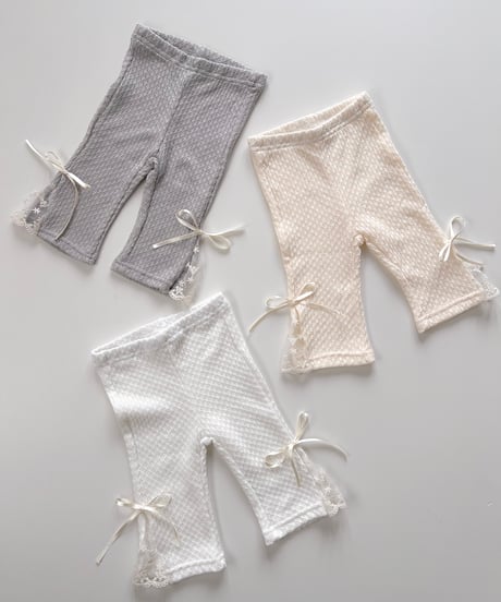 即納  lace boots cut pants