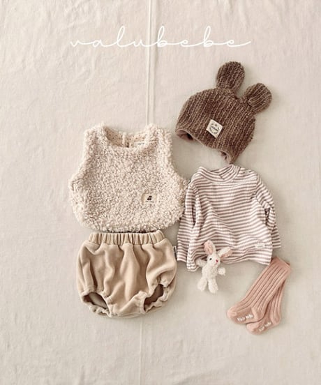 即納valubebe Buckle bear beanie(bebe)