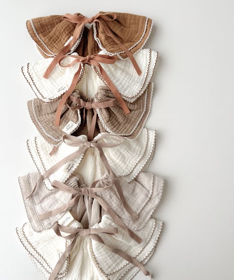 即納double  gauze  bib