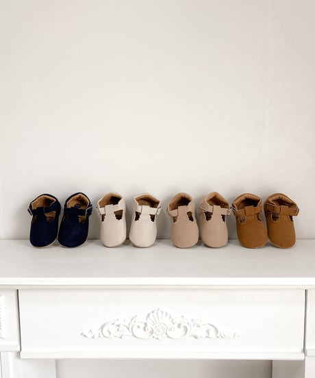 即納baby scallop  antique shoes