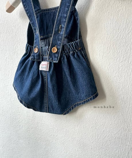 即納monbebe Bongbong denim suspenders