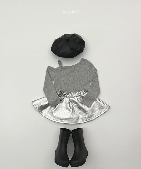 即納 HAROHARO Unique leather skirt