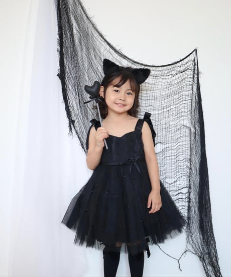 即納black ribbon dress