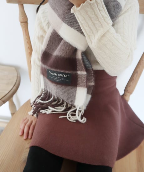 即納plaid muffler