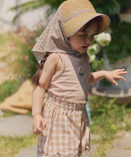 予約 OREN Soleil Scarf Straw Hat