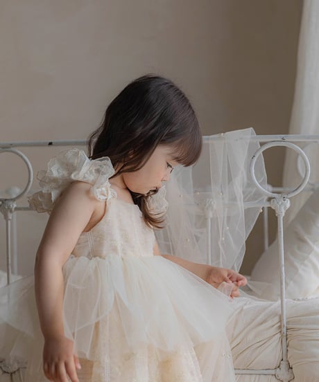 予約 OREN Shiny Tulle Dress