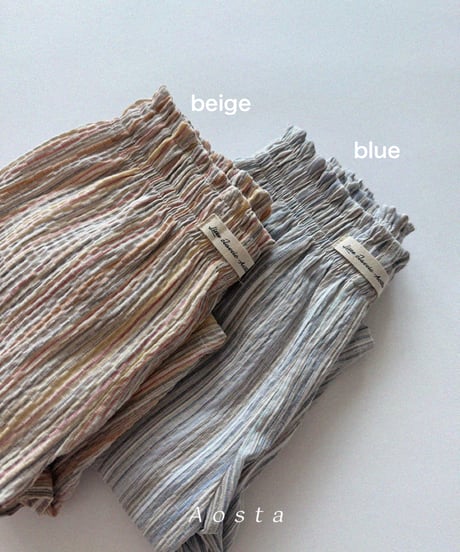 即納aosta cool linen pants