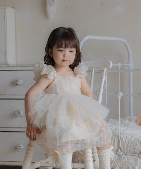 予約 OREN Shiny Tulle Dress
