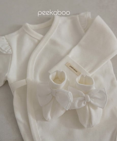 即納new born  ribbon shoes set