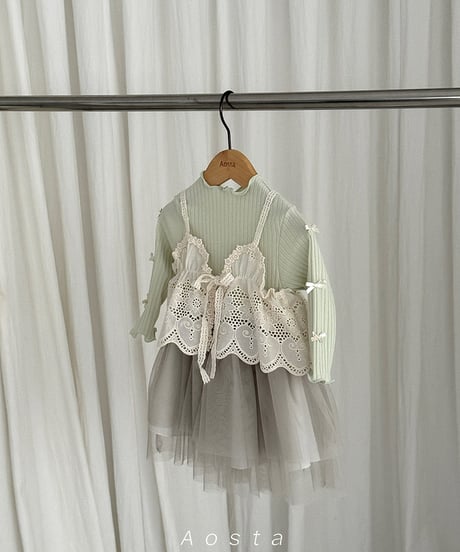 即納 aosta Lace bustier