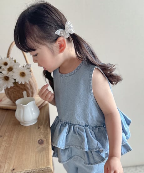 即納melikey Ribbon Kang Kang Nashi blouse