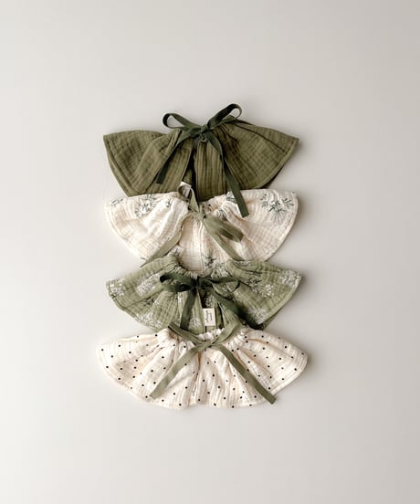 即納double  gauze  bib