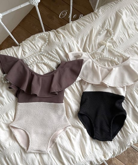 予約 OREN Pepe Color Block Swimsuit(ママとお揃い)