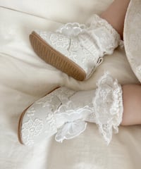 即納baby  lace  shoes