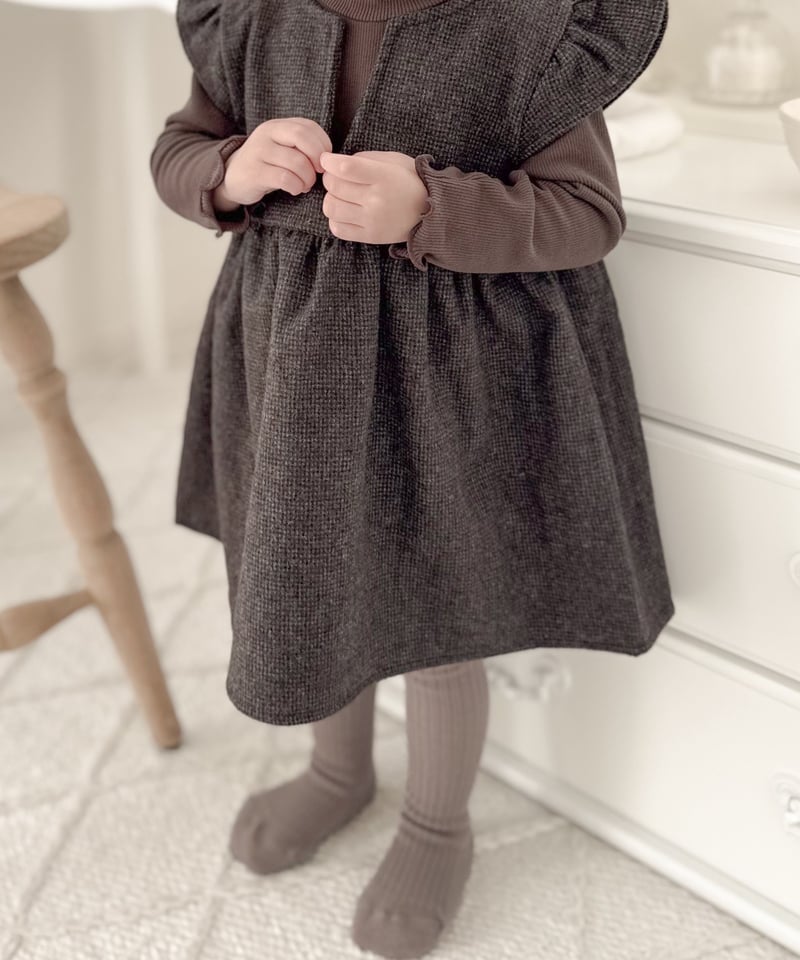 Bebe Organic 3Y ワンピース ブラウン bebe organic ワンピース 3y 【公式通販】
