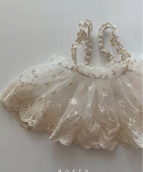 即納aosta lace strap bustier