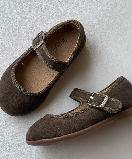 即納fake suede flat shoes