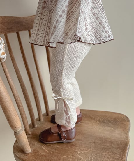 即納  lace boots cut pants