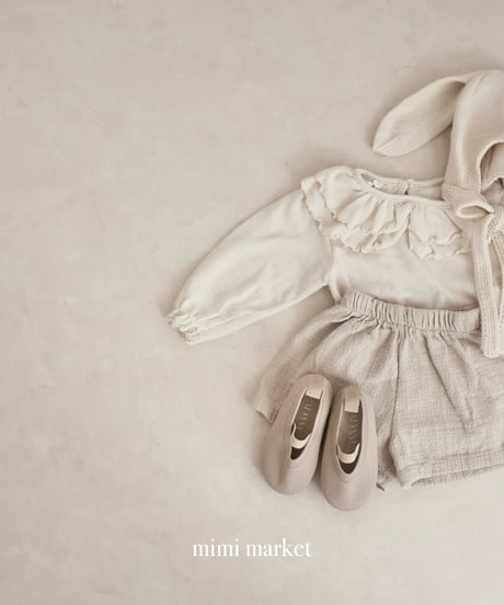 即納 mimi market Double collar tee