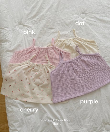 予約ninibello Momo Sleeveless Top