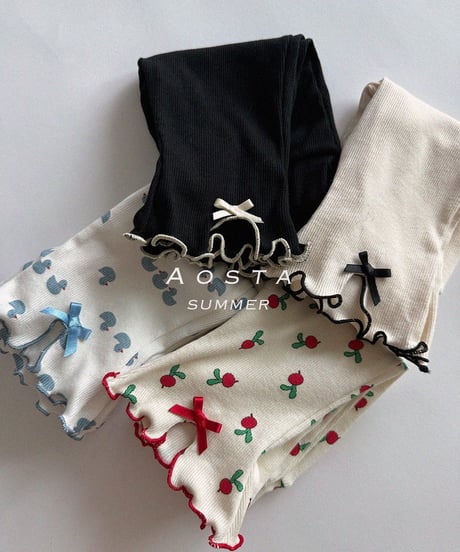 即納aosta Lip ribbon pants
