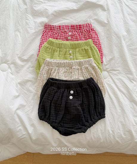 予約ninibello Kong Kong Button Bloomers