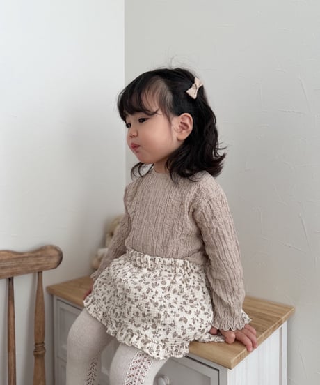 即納 petit flower frill skirt