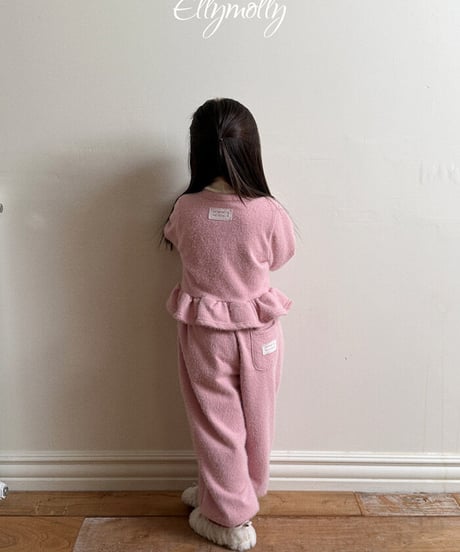 予約Elly Molly Snow flower golf frill cardigan