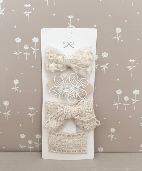 即納lace bloom hair clip set