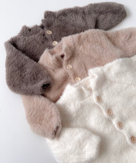 即納 fluffy bear coverall
