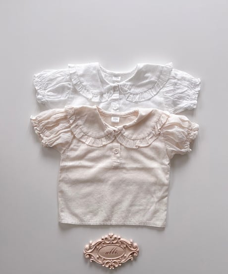 即納mimi market Moel collar blouse