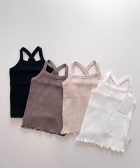即納back cross camisole