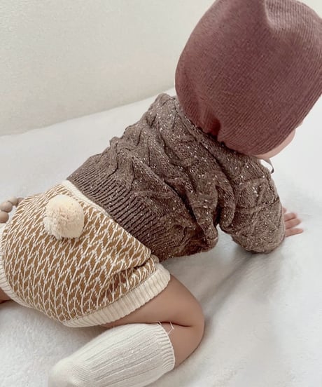即納marble  Knit cardigan