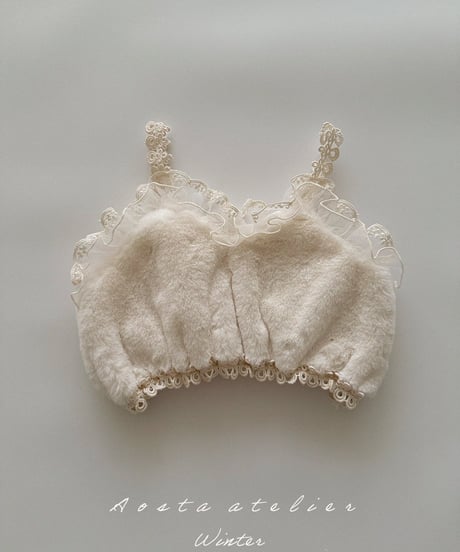 即納 aosta Fur bustier