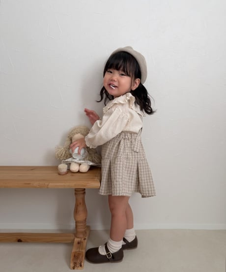 即納 mimi market Check Pleats Skirt